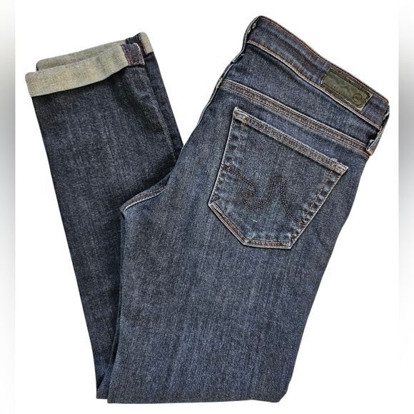 AG Adriano Goldschmied "The Stevie Roll Up Slim Straight" Size 26R - Picture 6 of 12